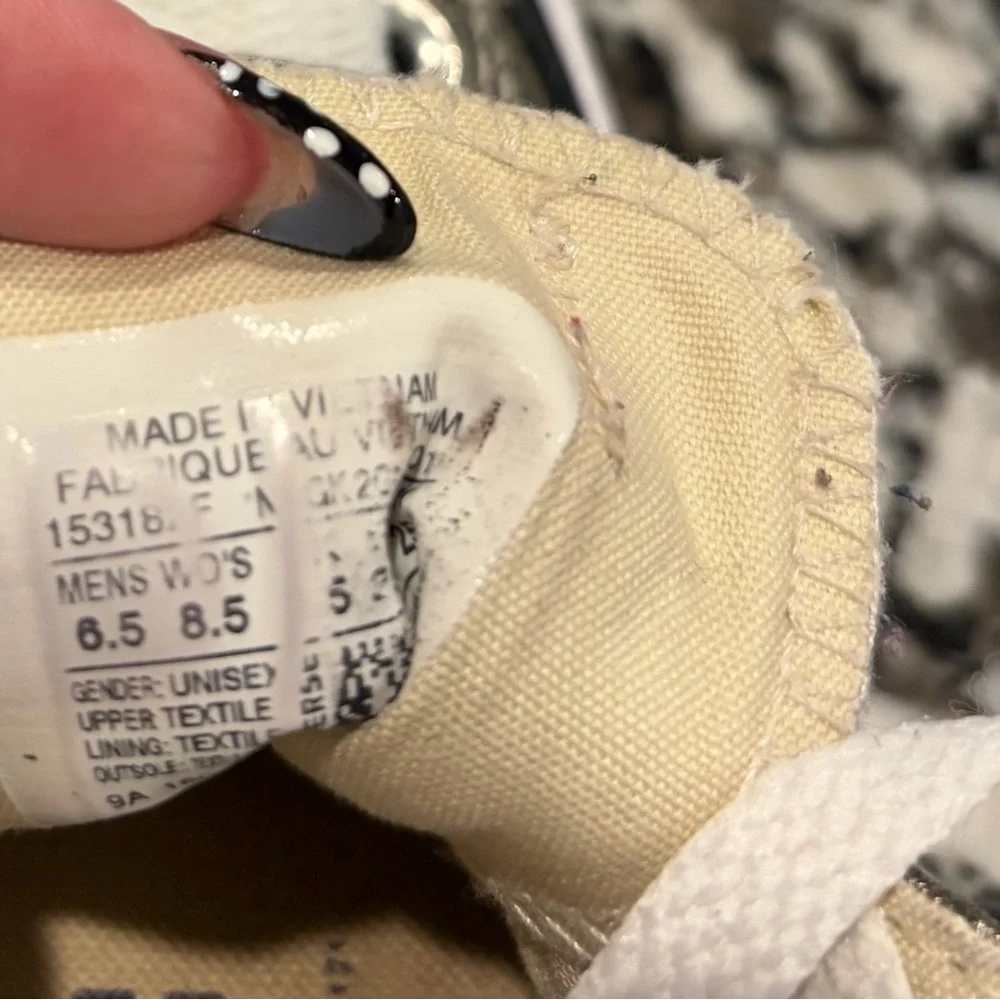 Converse Women’s Gold Metallic Shoes - Picture 5 of 5